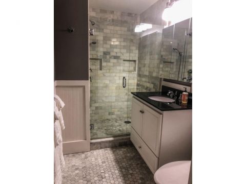 Master bathroom on the second floor  