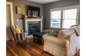 Living room with propane fireplace