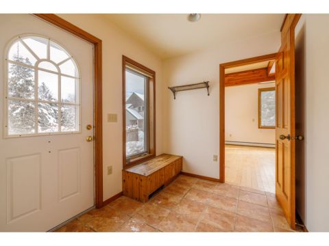 Foyer of guest house opens onto the living room or to the spa area  